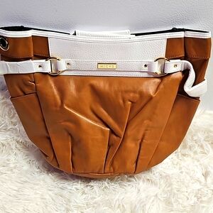 MICHE Bags Miche Kaye Demi Shell Caramel & White Vintage